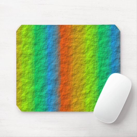 RAINBOW STRIPES TEXTURE MOUSEPAD (Mit Mouse)