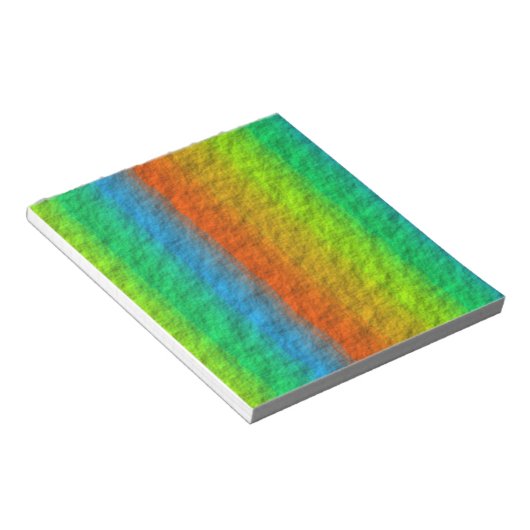 RAINBOW STRIPES TEXTURE NOTIZBLOCK (angewinkelt)