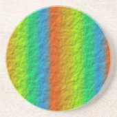 RAINBOW STRIPES TEXTURE SANDSTEIN UNTERSETZER (Vorne)