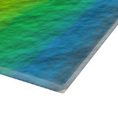 RAINBOW STRIPES TEXTURE SCHNEIDEBRETT (Ecke)