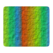 RAINBOW STRIPES TEXTURE SCHNEIDEBRETT (Vorderseite)