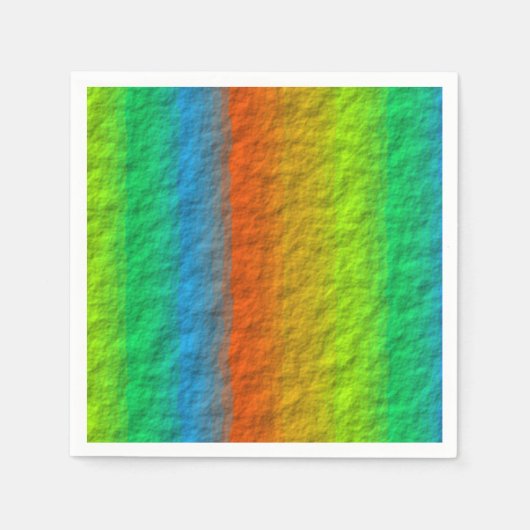RAINBOW STRIPES TEXTURE SERVIETTE (Vorderseite)