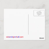 Rainbow Stripes Vielen Dank Postkarte (Rückseite)