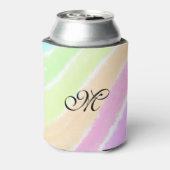Rainbow Stripeswatercolor-Linien hinzufügen Dosenkühler (Kanne Rückseite)