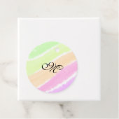 Rainbow Stripeswatercolor-Linien hinzufügen Geschenkanhänger (Beispiel)