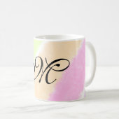 Rainbow Stripeswatercolor-Linien hinzufügen Kaffeetasse (VorderseiteRechts)