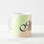 Rainbow Stripeswatercolor-Linien hinzufügen Kaffeetasse (Vorderseite Links)