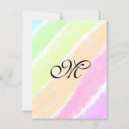Rainbow Stripeswatercolor-Linien hinzufügen Postkarte