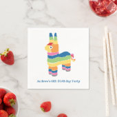 Rainbow Striping Pinata Geburtstagsparty Serviette (Beispiel)
