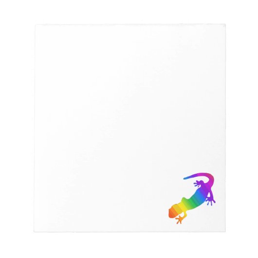 Rainbow Striping Salamander Custom Notizblock (Vorderseite)