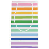 Rainbow Stripmuster Kleine Geschenktüte (Vorderseite)