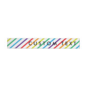 Rainbow Strips Fun Wrap rund um Einladungs-Labels Rundum-Adressaufkleber (Person)