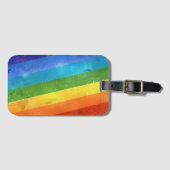 Rainbow Strips Gepäckmarke Gepäckanhänger (Vorderseite (Horizontal))