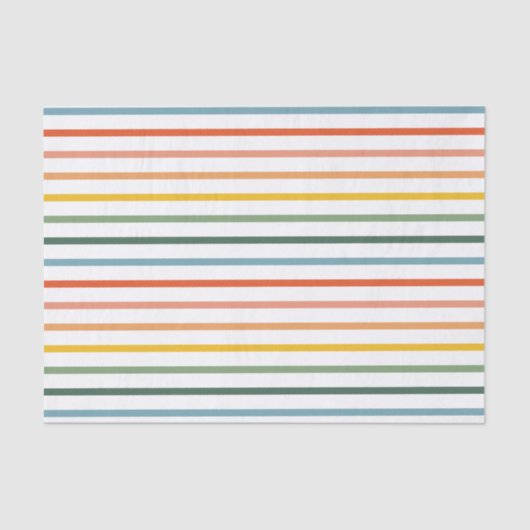 Rainbow Strips Gewebpapier Seidenpapier (Vorderseite)
