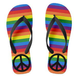 Rainbow Strips LGBT-Unterstützung für den Gay Prid Badesandalen