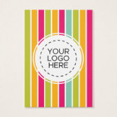 Rainbow Strips Muster Earring Display Card (Rückseite)