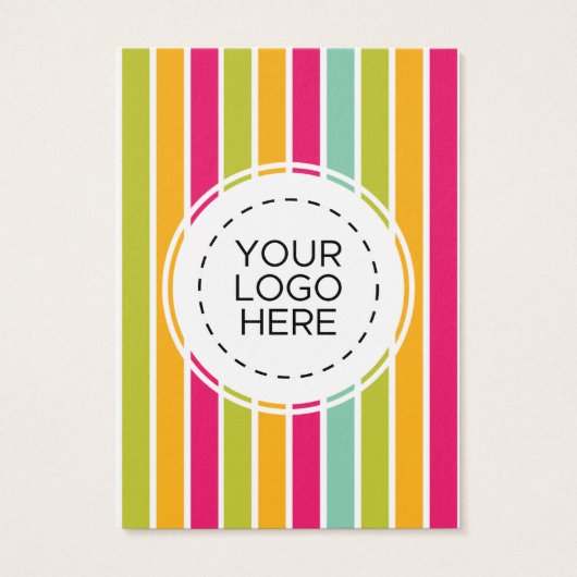 Rainbow Strips Muster Earring Display Card (Rückseite)