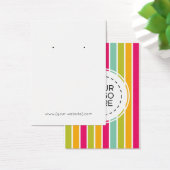 Rainbow Strips Muster Earring Display Card (Schreibtisch)