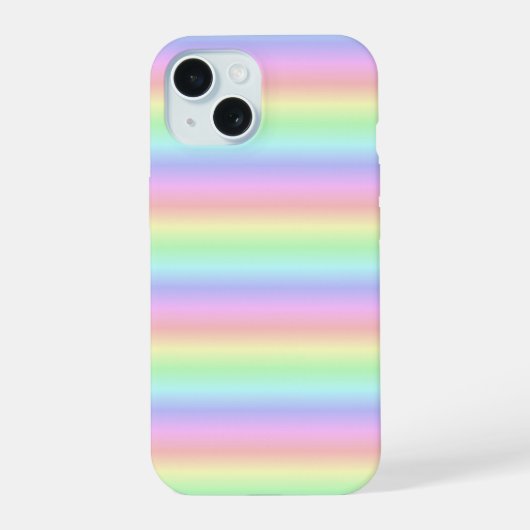Rainbow Strips - Muster iPhone 15 Hülle (Rückseite)