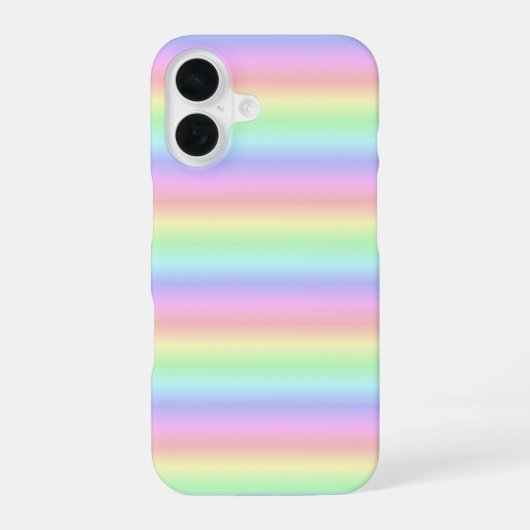 Rainbow Strips - Muster iPhone 16 Hülle (Rückseite)