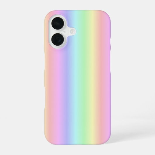 Rainbow Strips - Muster iPhone 16 Hülle (Rückseite)
