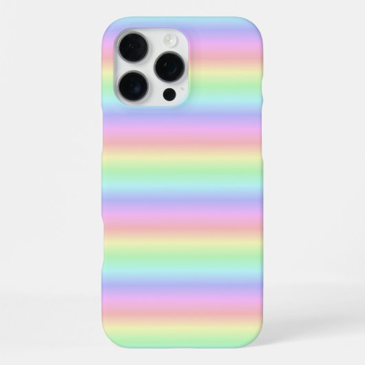 Rainbow Strips - Muster iPhone Hülle (Rückseite)