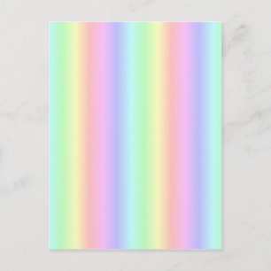 Rainbow Strips - Muster Postkarte