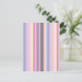 Rainbow Strips - Muster Postkarte (Stehend Vorderseite)