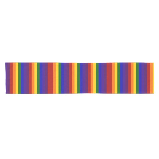 Rainbow Strips Table Runner Kurzer Tischläufer (Horizontal)