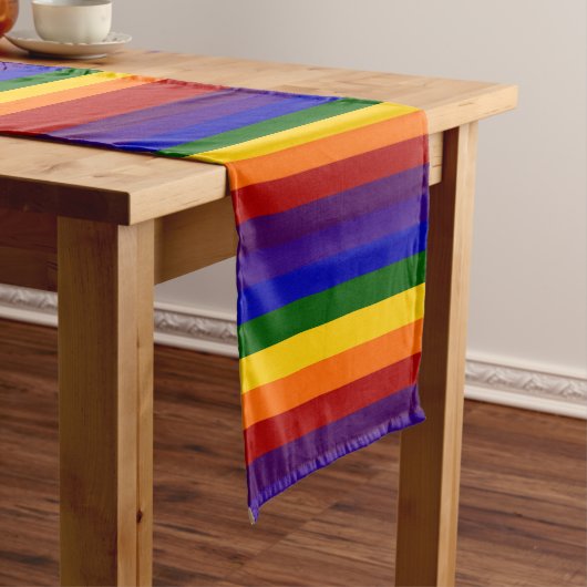 Rainbow Strips Table Runner Kurzer Tischläufer (Beispiel)