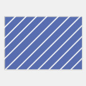 Rainbow Strips und Blue Diagonals Wrapping Paper Geschenkpapier Set (Vorderseite 3)