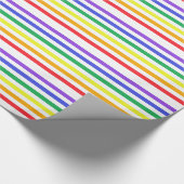 Rainbow Strips Wrapping Paper Geschenkpapier (Ecke)