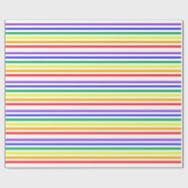 Rainbow Strips Wrapping Paper Geschenkpapier (Flach)