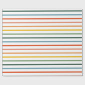 Rainbow Strips Wrapping Paper Geschenkpapier (Flach)