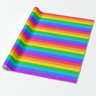 Rainbow Strips Wrapping Paper Geschenkpapier