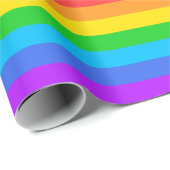 Rainbow Strips Wrapping Paper Geschenkpapier (Rolleneckpunkt)