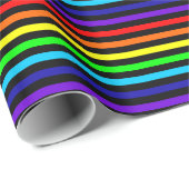 Rainbow Strips Wrapping Paper Geschenkpapier (Rolleneckpunkt)