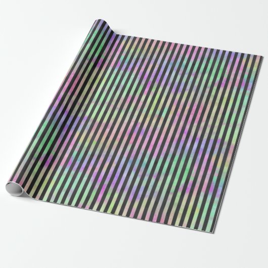 RAINBOW STRIPS WRAPPING PAPIER GESCHENKPAPIER (Ungerollt)