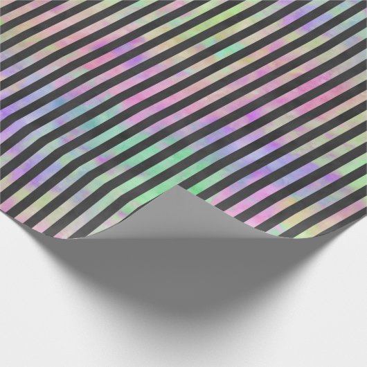 RAINBOW STRIPS WRAPPING PAPIER GESCHENKPAPIER (Ecke)
