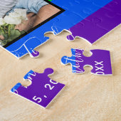 Rainbow Stripte LGBTQ Paare Foto Jubiläum Puzzle (Seite)