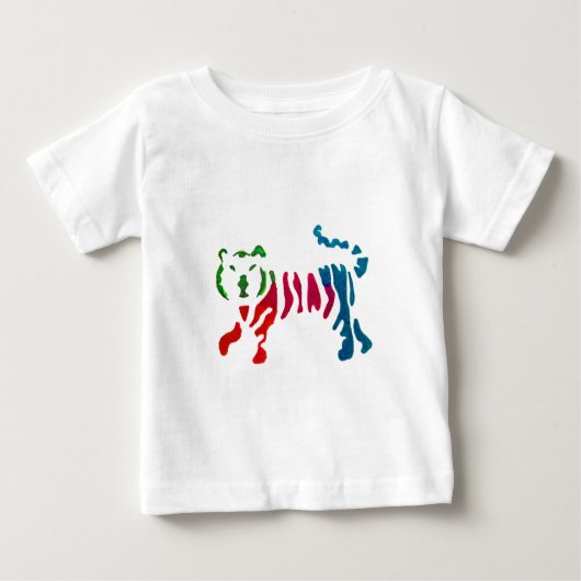 Rainbow-Stripteer-Kunst Baby T-shirt (Vorderseite)