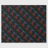 Rainbow-Stripteer-Kunst Geschenkpapier (Flach)