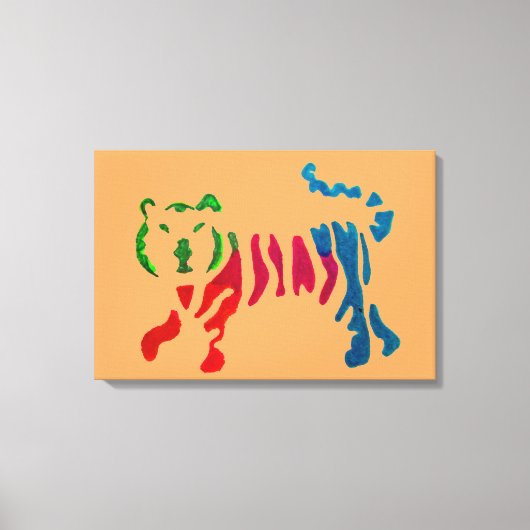 Rainbow-Stripteer-Kunst Leinwanddruck (Vorderseite)