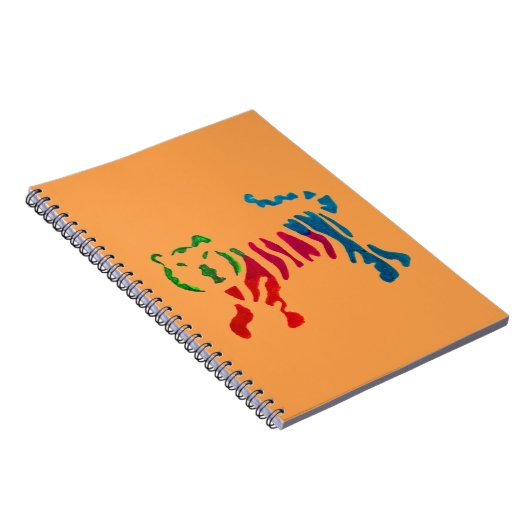 Rainbow-Stripteer-Kunst Notizblock (Rechte Seite)