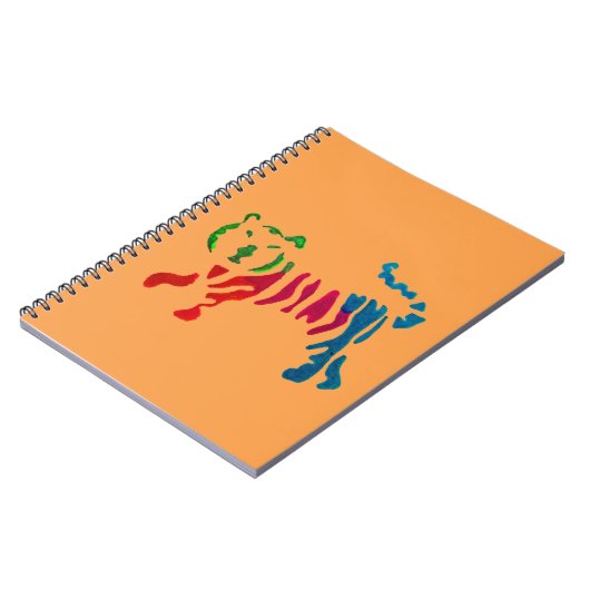 Rainbow-Stripteer-Kunst Notizblock (Linke Seite)