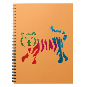 Rainbow-Stripteer-Kunst Notizblock