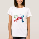 Rainbow-Stripteer-Kunst T-Shirt (Vorderseite)