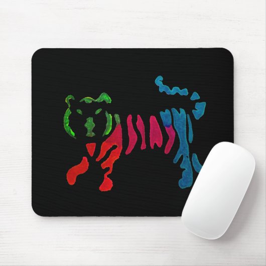 Rainbow-Stripteer Mousepad (Mit Mouse)