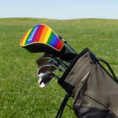 Rainbow Stripter Name Golf Covers Headcover (In SItu)
