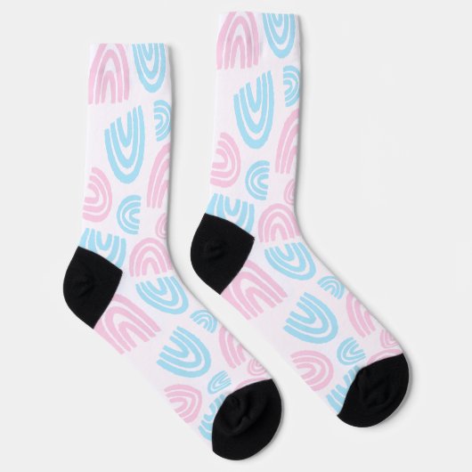 Rainbow Strut: Trans Pride Crew Socks Socken (Rechts)